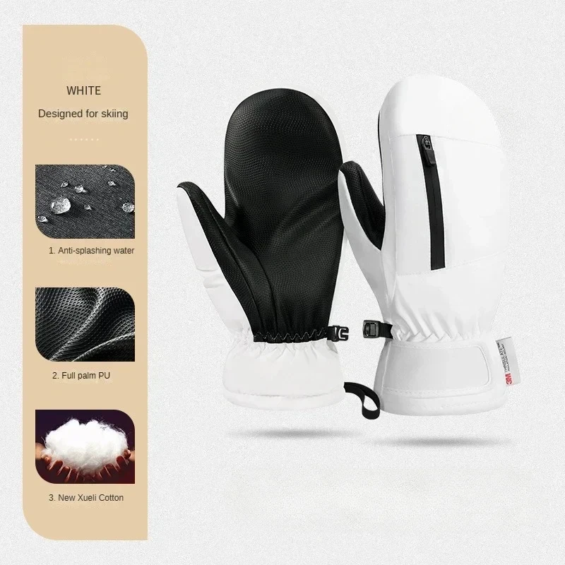 Professional Winter Ski Gloves Men Women Ski Snowboard Gloves Waterproof Keep Warm Windproof 3M Snowboard Glove Sport Protective