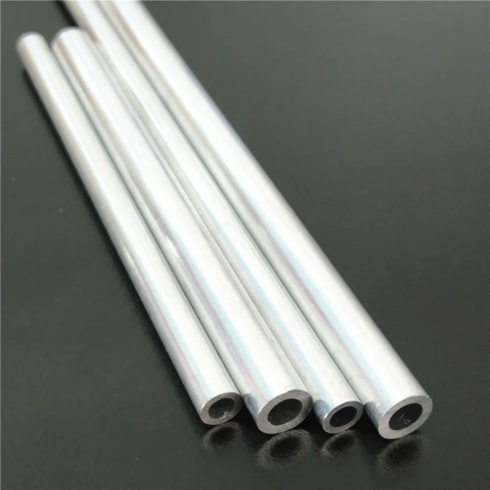 Aluminum Pipe Metal Hollow Circular Tube 4*6mm 5*8mm Length 100/200mm fits Transmission Shaft Aircraft DIY Model