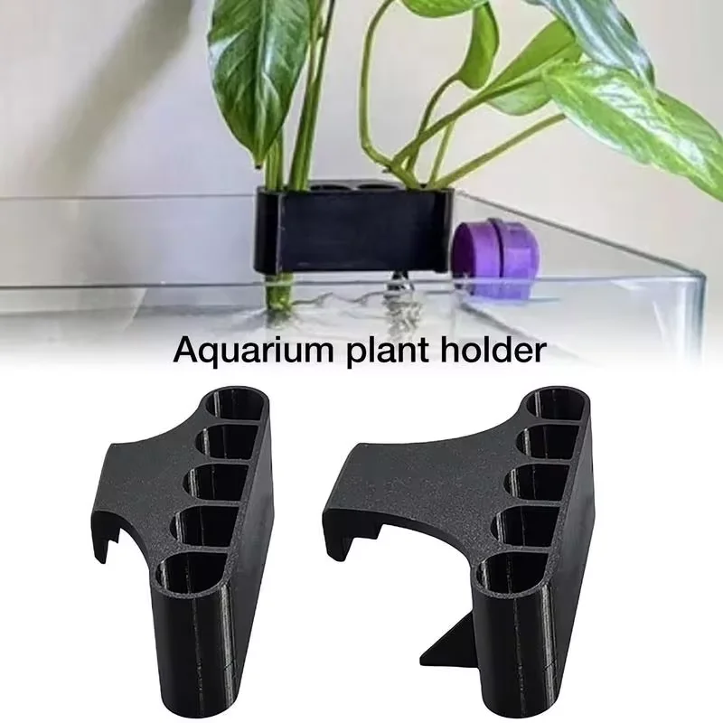 Aquarium-Pflanzenhalter – 4 Stück, Für 2,5–8,1 Cm Kanten, Mit Haken, Für Lebende Pflanzen