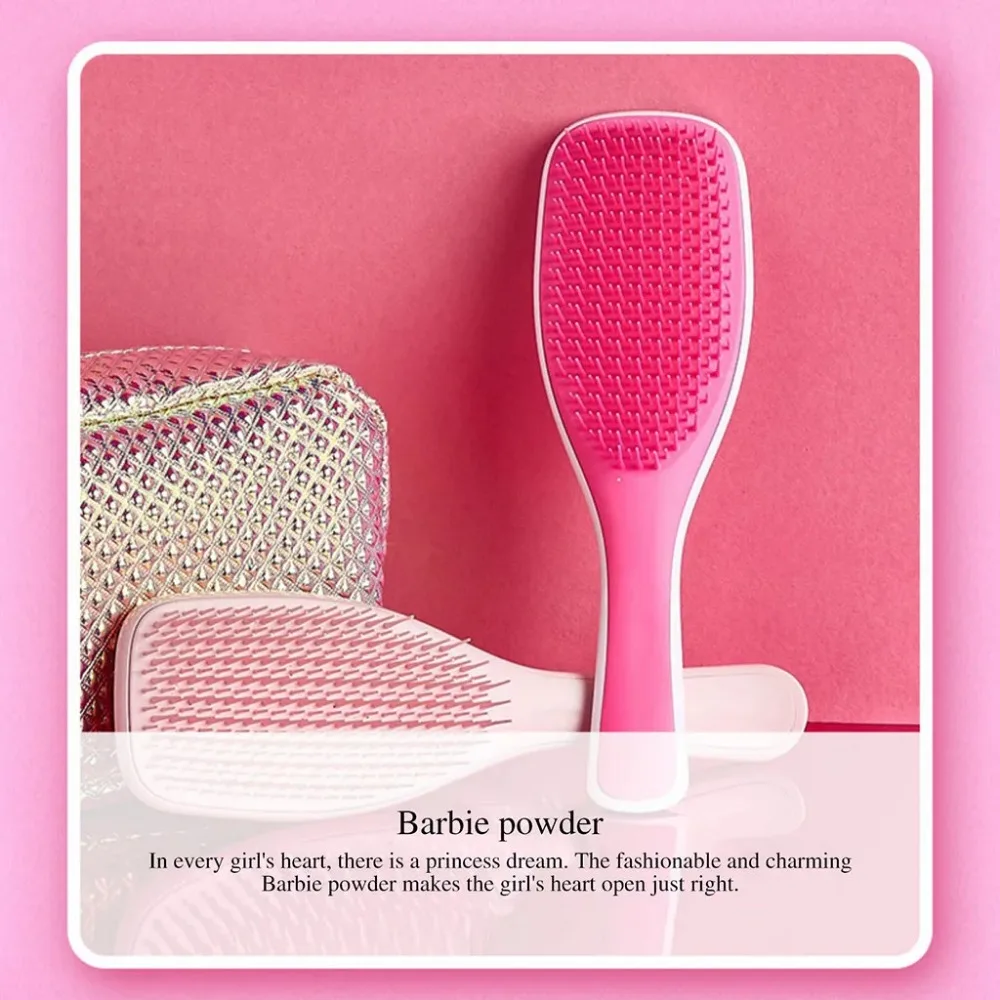Scalp Massage Comb Beauty Hair Massager Hair Brushes Not Knotted Tangle Detangle Shower Portable Magic Handle Hair Combs 2