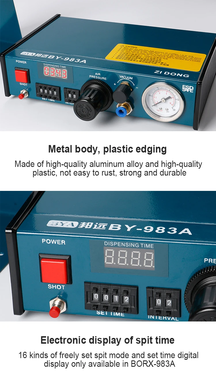 JB 983A Semi-automatic Glue Dispenser Professional Precise Digital Paste Liquid