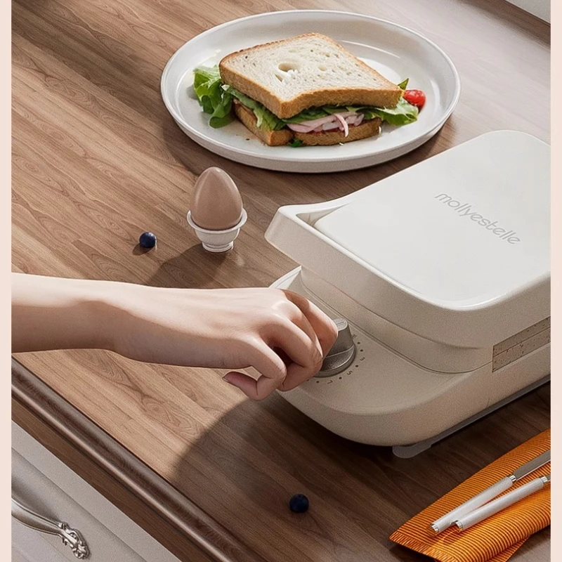 Multi-Functional Timed Sandwich Breakfast Machine Household Small Toast Waffle Toaster Baking Premium Portable Fast 3
