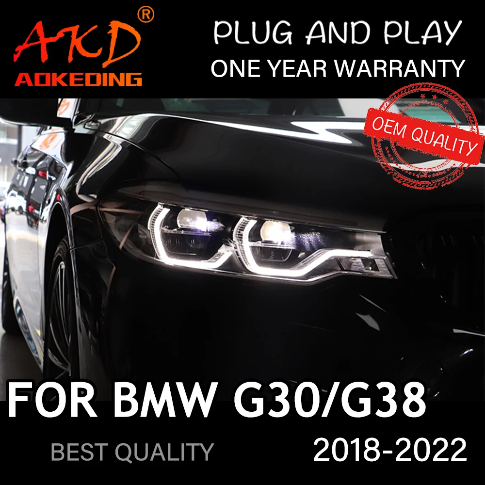 

Фары для BMW G30 2018-2022 M5 Тип LCI автомобильные светодиодные DRL Hella ксеноновые линзы Hella Hid H7 G38 автомобильные аксессуары