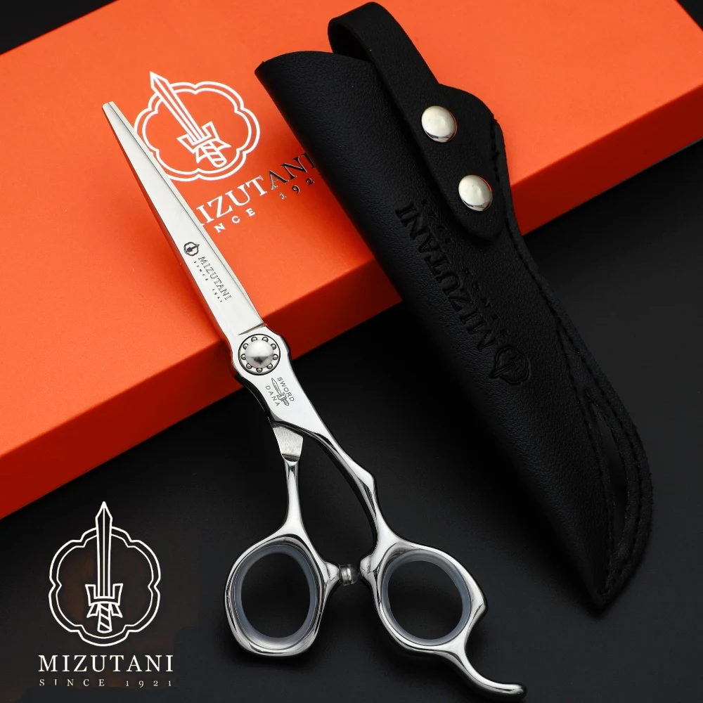 

MIZUTANI barber scissors 6.0-inch VG10 material hair scissors Flat hair thinning scissorsProfessional barber shop tools scissors