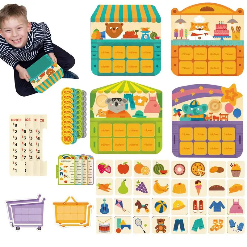 

Shopping List Memory Game Educational Memory Game Interactive Educational Desktop Toy For Learning And Fun