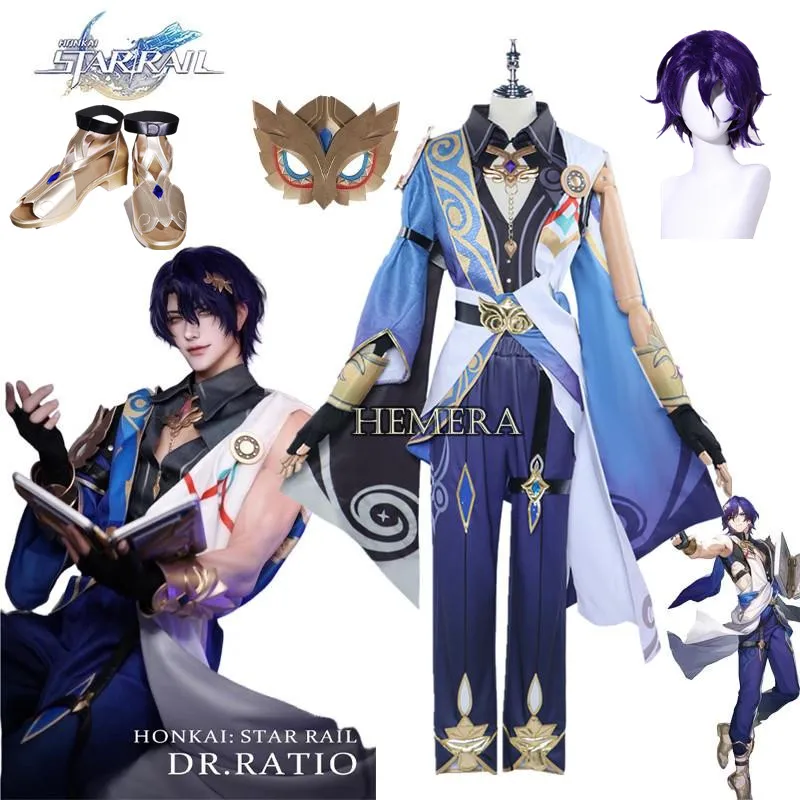 

Dr. Ratio Cosplay Game Honkai Star Rail Doctor Veritas Ratio Cosplay Costume Party Outfits Costume Game Role Play Animation Prop