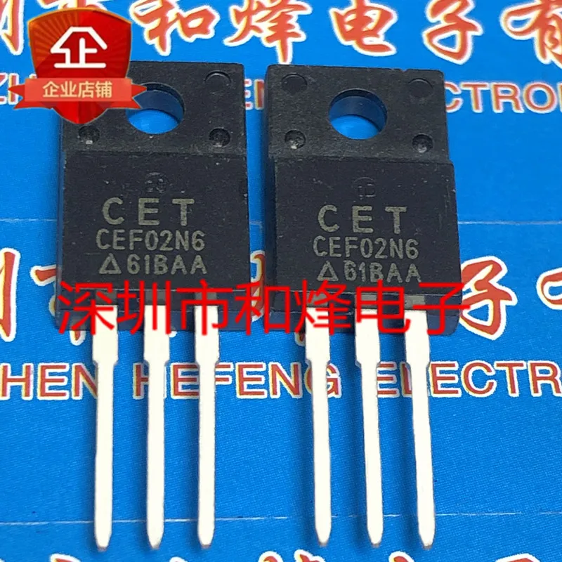 

5PCS-10PCS CEF02N6 TO-220F 600V 2A New And Original On Stock