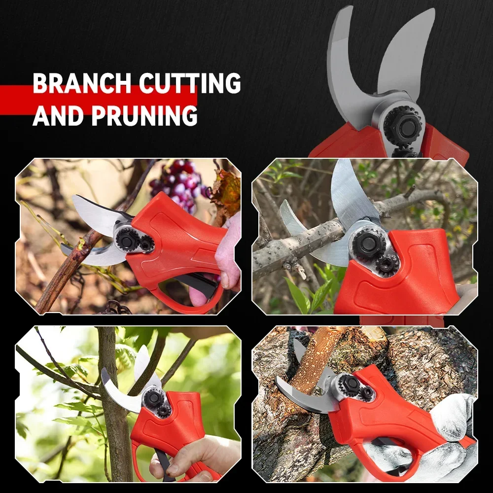30MM Brushless Electric Pruning Shear 2 Gears Battery Puner Rechargeable Fruit Tree Bonsai Garden Tools For Makita 18V Battery 6