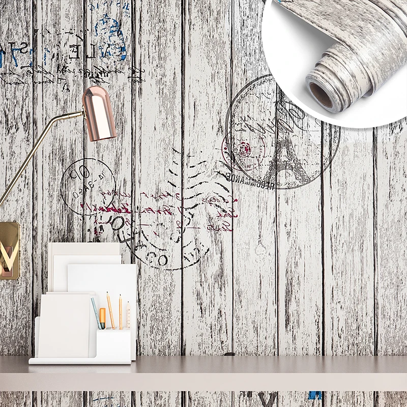 PVC Wallpapers, Papel De Contato, Quarto, Roupeiro, Móveis, Renovar