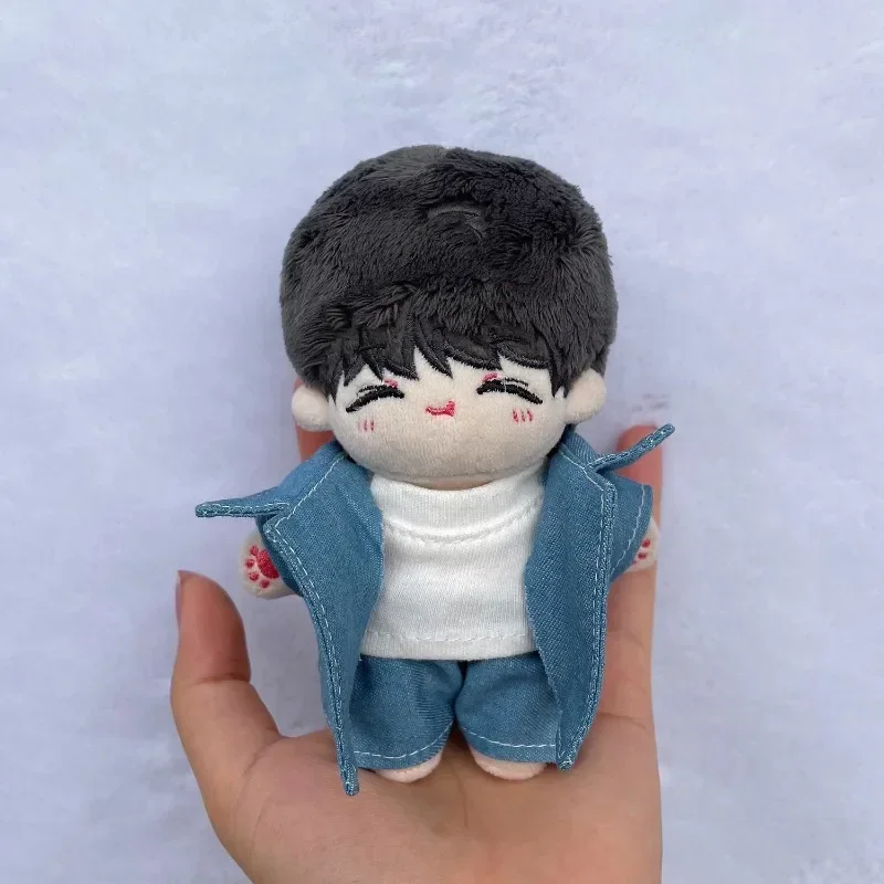 

Детская одежда размером 10 см, с упаковкой и почтовым отделением, джинсовая куртка, Одежда для кукол из хлопка, очень милая и милая кукла