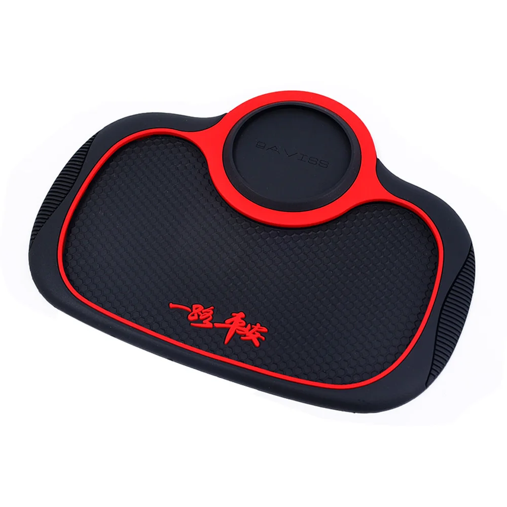 Multifunctional Car Anti-Slip Mat Rotatable Phone Holder Non Slip Phone  Mount With Park Number Silicone