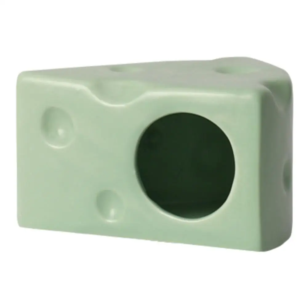 Creative Cheese-Shaped Ceramics Hamster House Hideout Cute Hamster Bed Landscape Product To Keep Cool