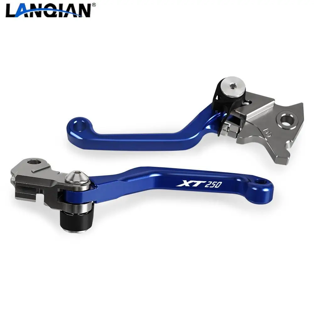 

For YAMAHA XT250 2005-2017 2016 2015 2014 2013 2012 Motorcoss Pit Dirt Bike Pivot Foldable Brake Clutch Levers With LOGO XT250