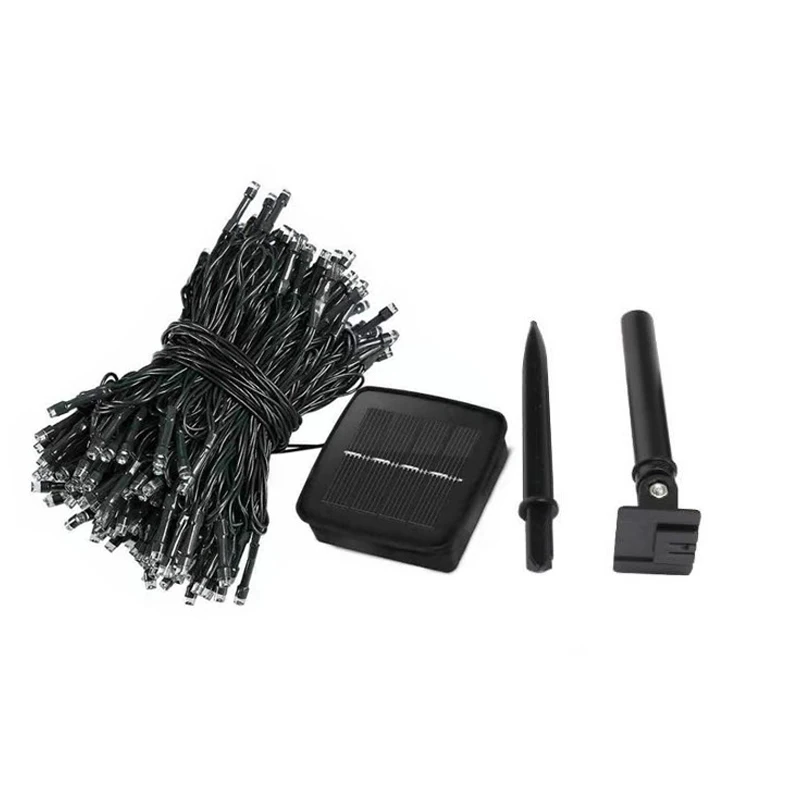 Led solar lichterkette 7m 50 lichter 8 muster solar fee lichterkette wasserdichte garten hochzeits party dekoration — изображение 4