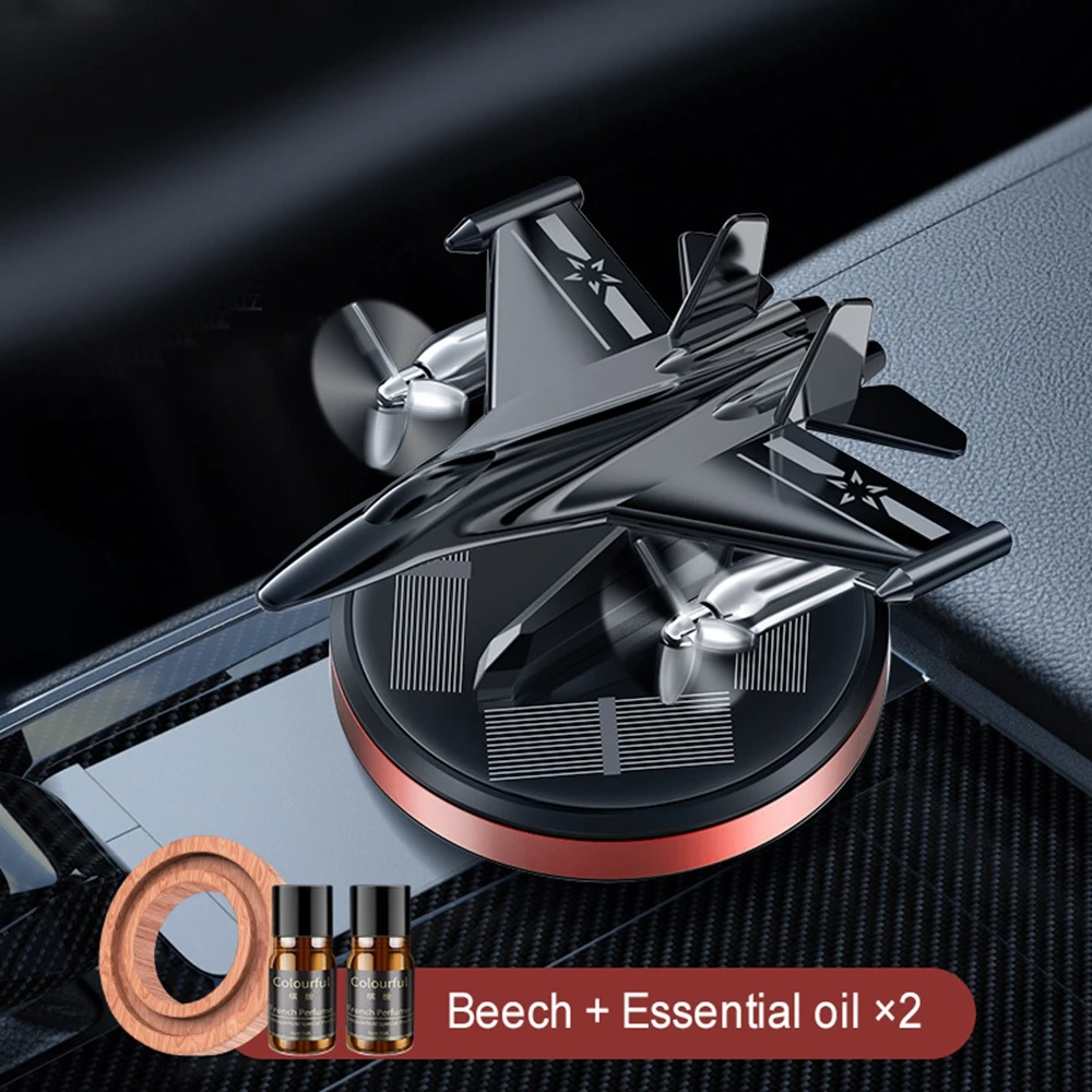 Car Air Freshener Solar Aircraft Decoration Center Console Decoration