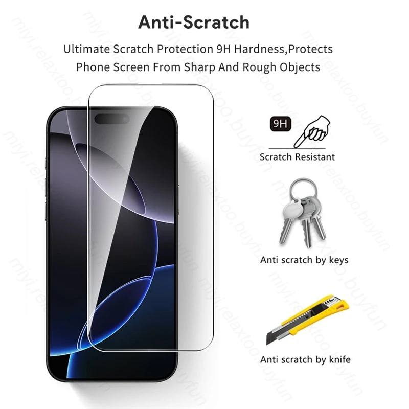 Premium 2-Pack 19D Tempered Glass Screen Protector with HD Clarity