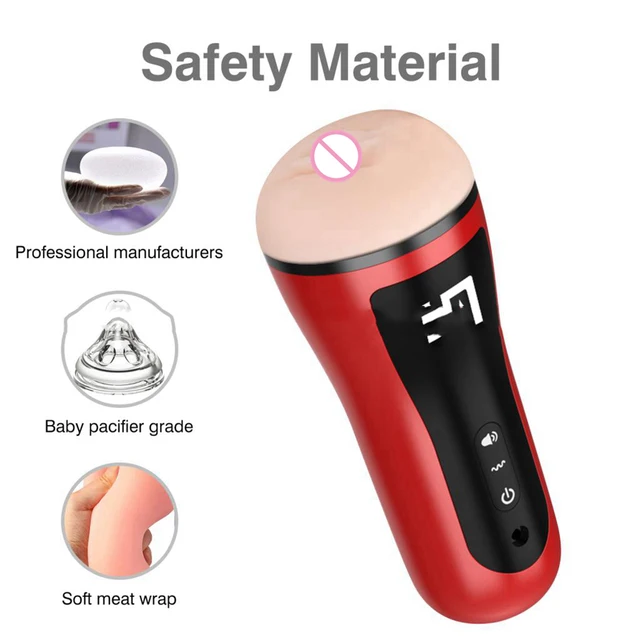 Male Automatic Masturbator Sucking Vibrator Vagina 10 Speed Adult Endurance Exercise Penis Delay Trainer Sex Toys for Men 18 3