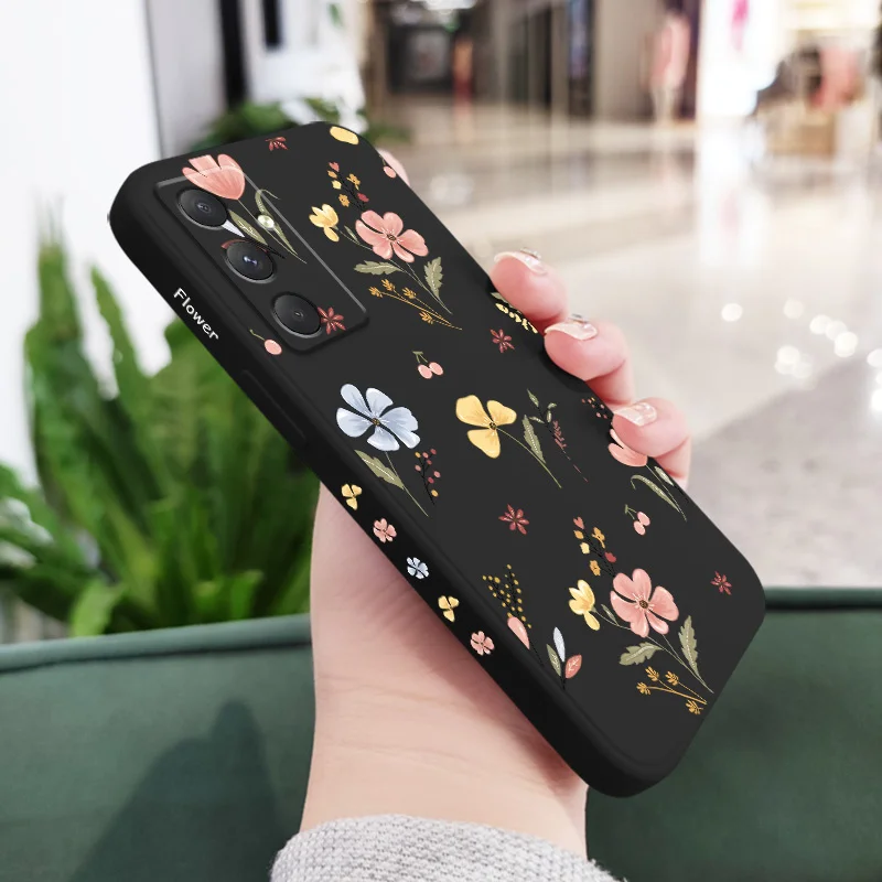 Blue Flower Pattern Phone Case - Elegant and Durable Cover