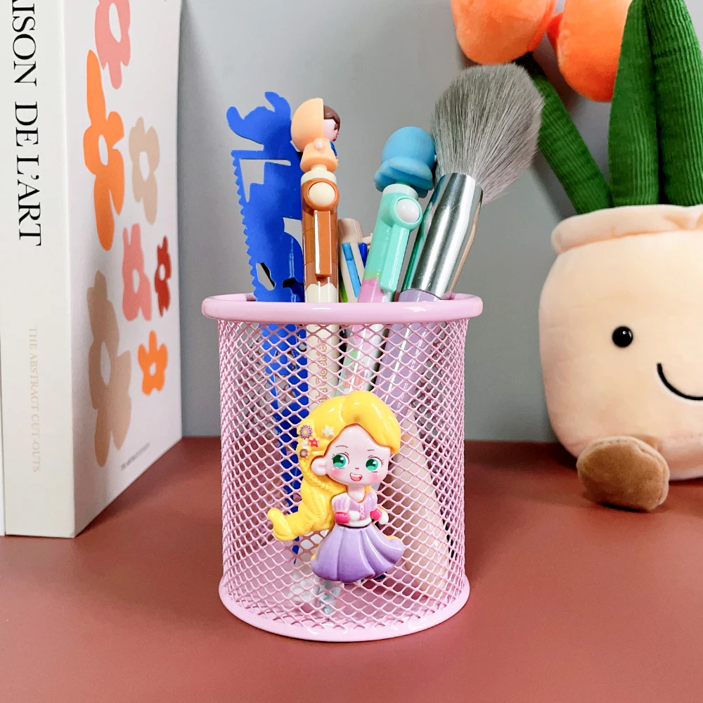 Cartoon Disney Princess Pencil Case Makeup Case Pen Holder Storage Box