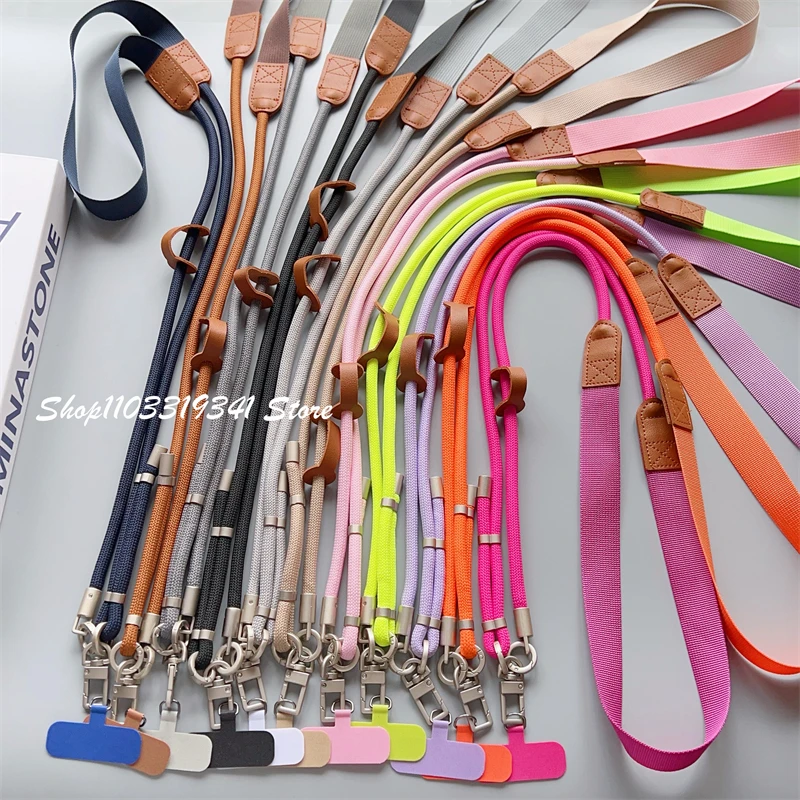 Versatile Fashionable Anti-Loss Adjustable Phone Lanyard with Dual Hooks