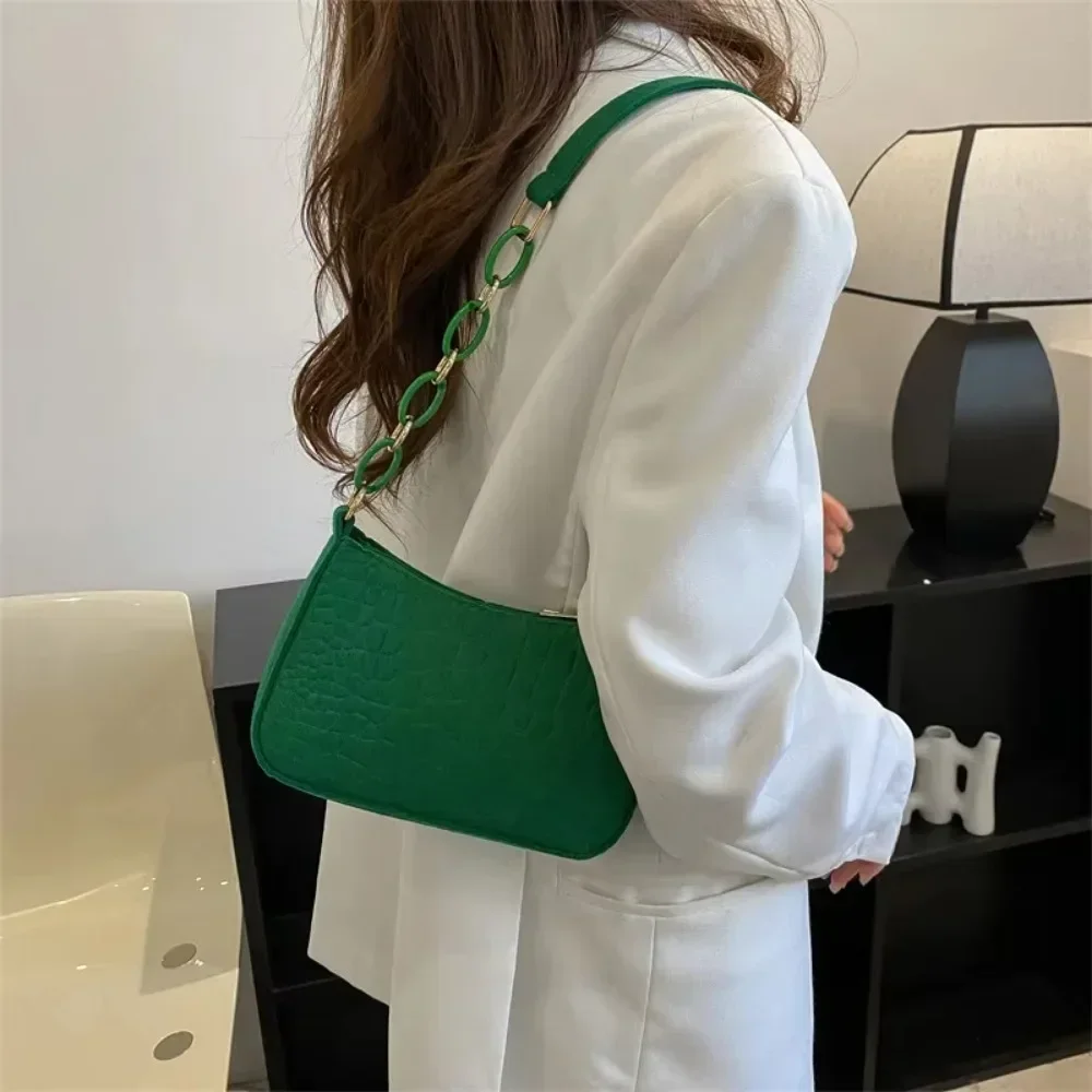 Fashion Felt Shoulder Bags for Women Women's Subaxillary Bag Design Advanced Texture Armpit Handbags Purses Saddle Bag