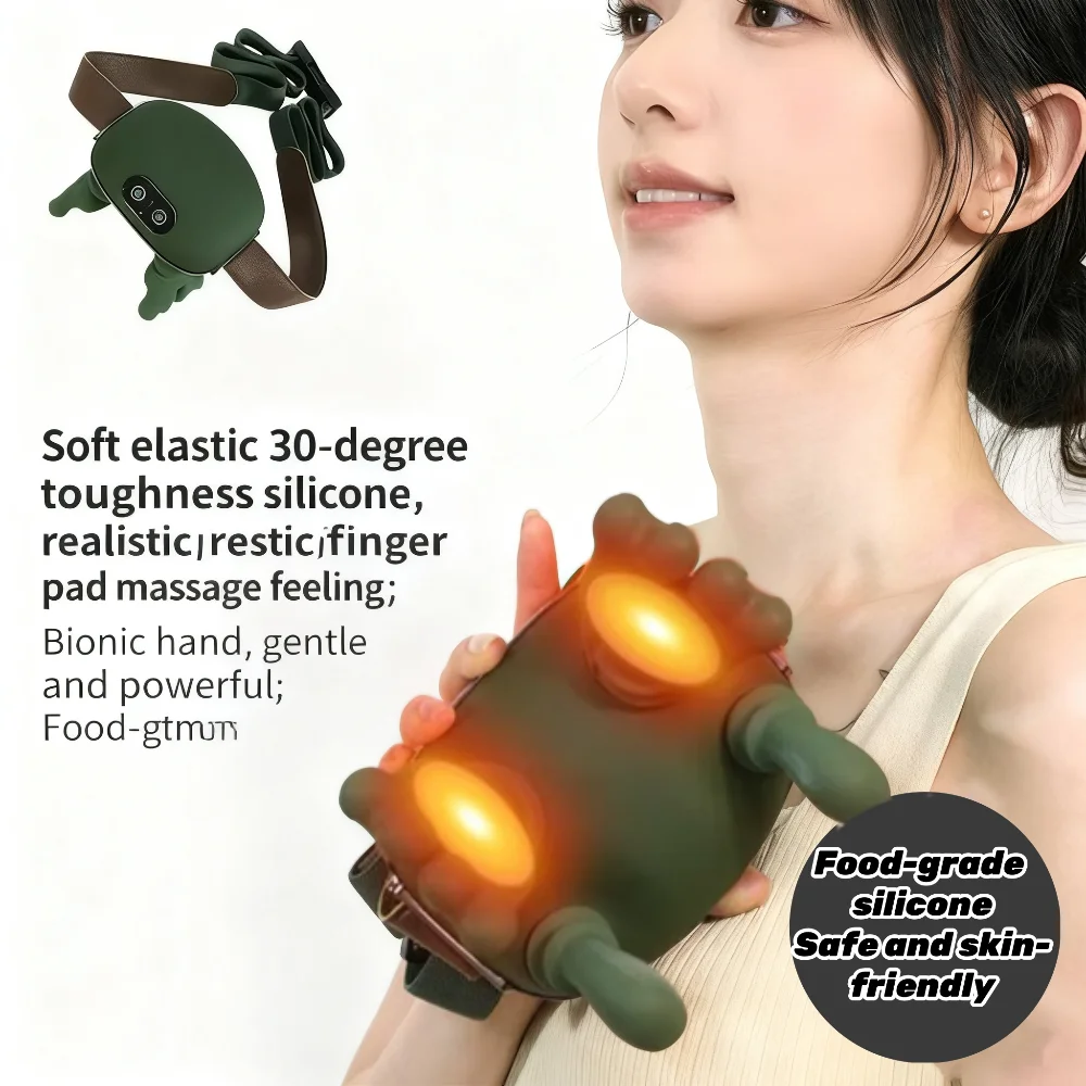 Electric Heated Neck Massager for Cervical Spine Deep Tissue Kneading Relaxation Muscle Fatigue Relief Hot Compress Therapy