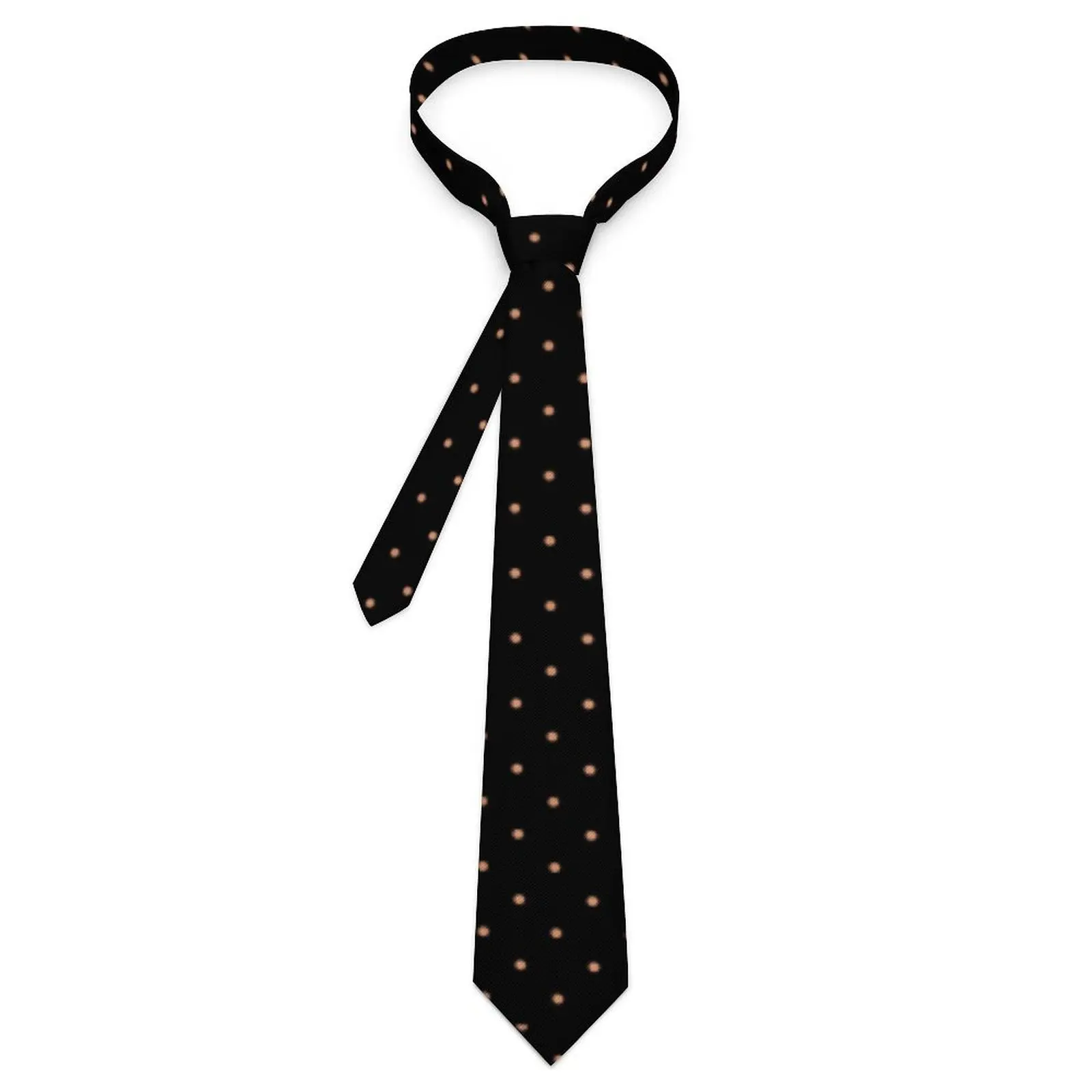 

Gold Dot Tie Vintage Polka Dots Wedding Party Neck Ties Men Classic Casual Necktie Accessories Great Quality Pattern Collar Tie