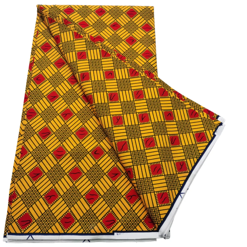 2025 Veritable Wax Guaranteed Real Wax Print Fabric Dutch Hollandais Pagne African Wax Fabric 6 Yards - 4