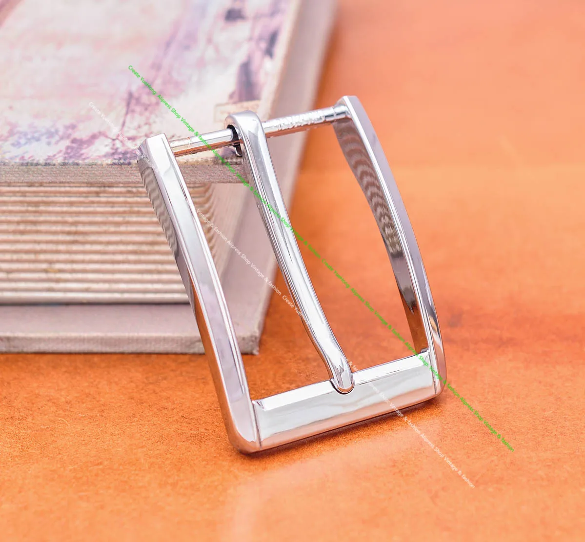 

Inner 35mm Men Solid Silver Formal Single Prong Pin Belt Buckle End Bar DIY Handcraft Leathercraft Belt Buckle