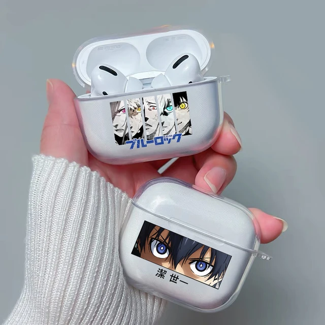 Anime Blue Lock Cases for Airpods Pro 2 Case Soft Clear Cartoon