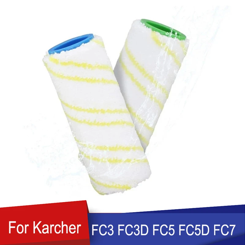 Microfiber Roller Brush For Karcher FC3 FC3D FC5 FC5D FC7 Vacuum
