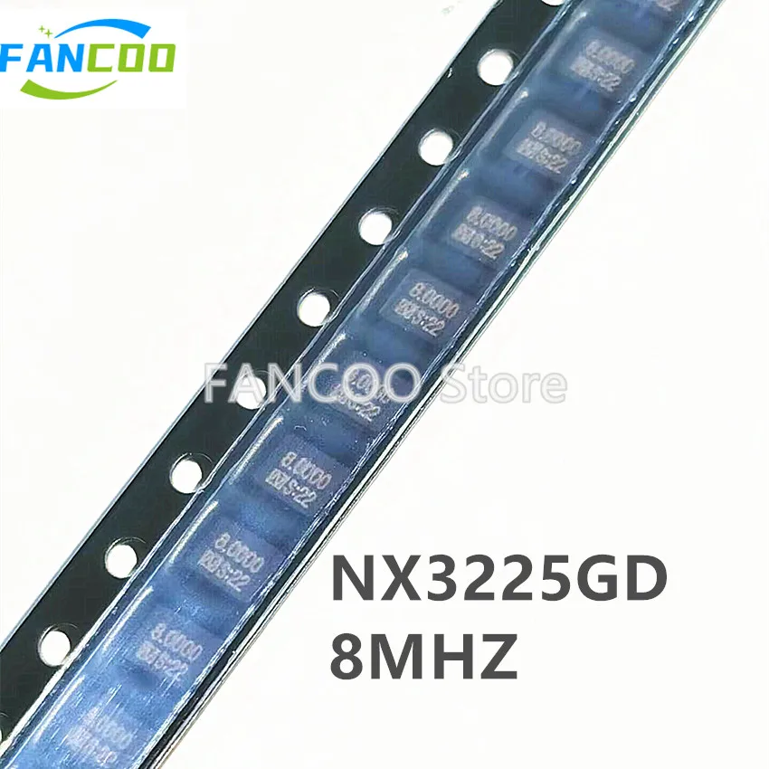 10pcs NX3225GD 8MHZ 8PF 8.000 8.000M NX3225GD-8MHZ-STD-CRA-3 NX3225GD-8MHZ SMD 3.2x2.5 2P 3225 3.2mm*2.5mm Crystal RES