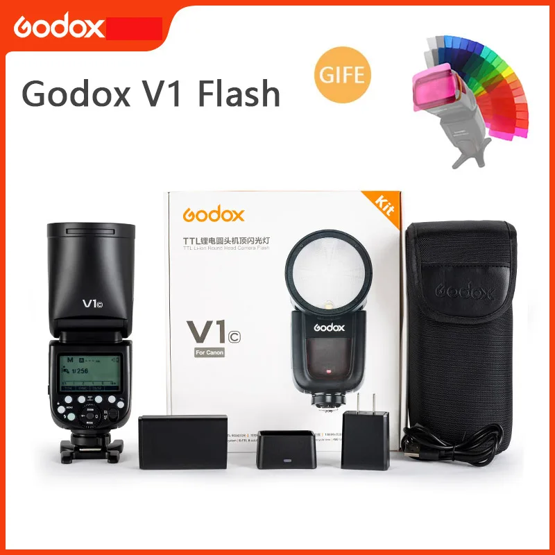 

Godox V1 Flash V1S/V1N/V1C TTL Li-Ion круглая головка для камеры Speedlight Studio Flash для Sony Nikon Canon Fujifilm Olympus Camera