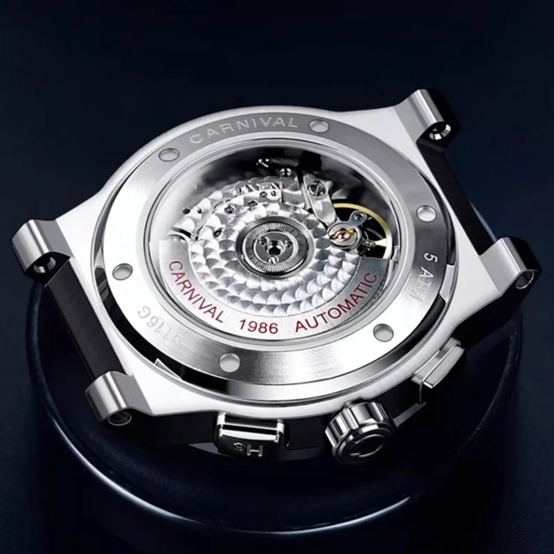 2024 New CARNIVAL Men's Watch Top Brand Luxury Fashion Business Watch Men's Waterproof Tourbillon Mechanical Watch Waterproof