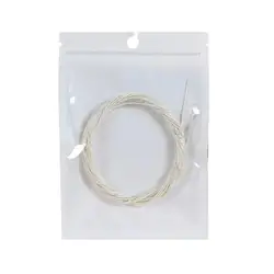 Classical Guitar Strings Set, 6 - Piece Clear Nylon with Silver - Plated Accents, Musical Instrument Accessories (A)