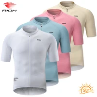 RION Men's Cycling Jersey MTB Bike Shirts Slim Fit Bicycle Clothes UPF 50+ Motocross Shirt Breathable Seamless Jerseys 20℃-35℃ 1