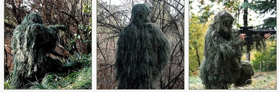 5 Stücke Erwachsene Ghillie Anzug Hunter Camouflage Kleidung ghillie anzug Jagd Anzug Vogelbeobachtung Kleidung – Detail 2