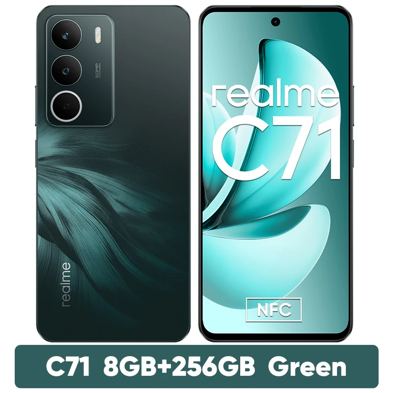 スマートフォン本体 realme C71 6GB-128GB NFC realme C71 Smartphone 6300mAh Battery 45W Charge 6.67