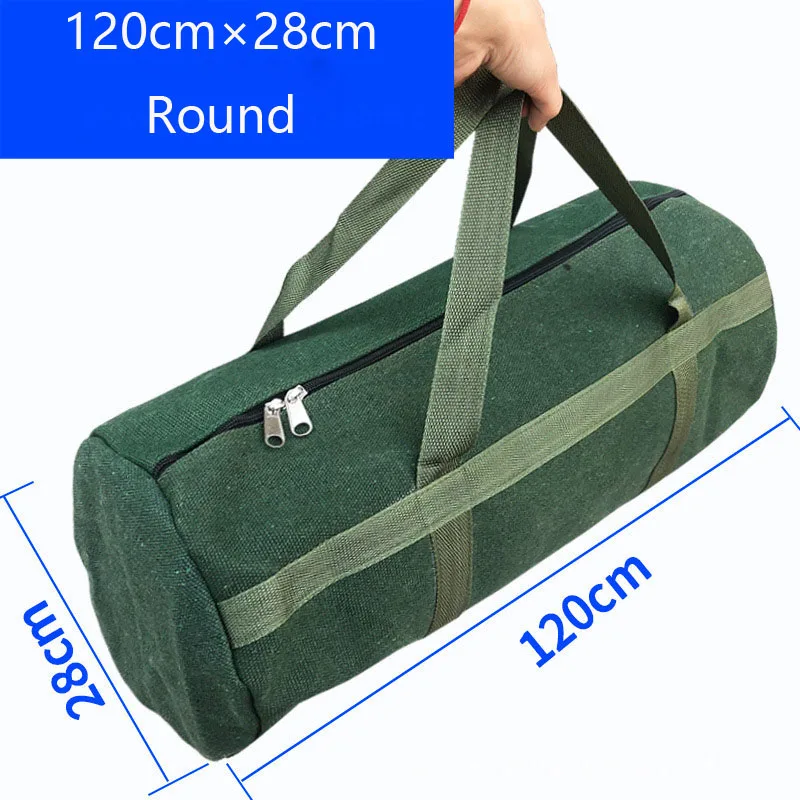 Large Size Tool Storage Bag Canvas Multifunction Portable Toolkit Electrician Tool Screws Nail Drill Bit Metal Parts Storage Bag