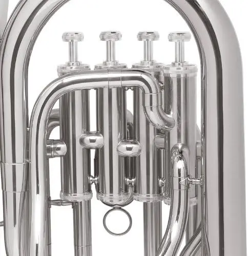 Nickel Plated B Flat Euphonium with Stainless Steel Pistons