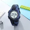 Kids Digital Watches Sports Camouflage Military Waterproof Led Wristwatch Alarm Stopwatch Electronic Student Children Watch 2