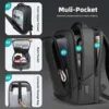 Heroic Knight Business Travel Backpack Men Big Capacity Work Laptop Backpack for 15.6" Fashion Boy School Bag Pack with USB Port 3