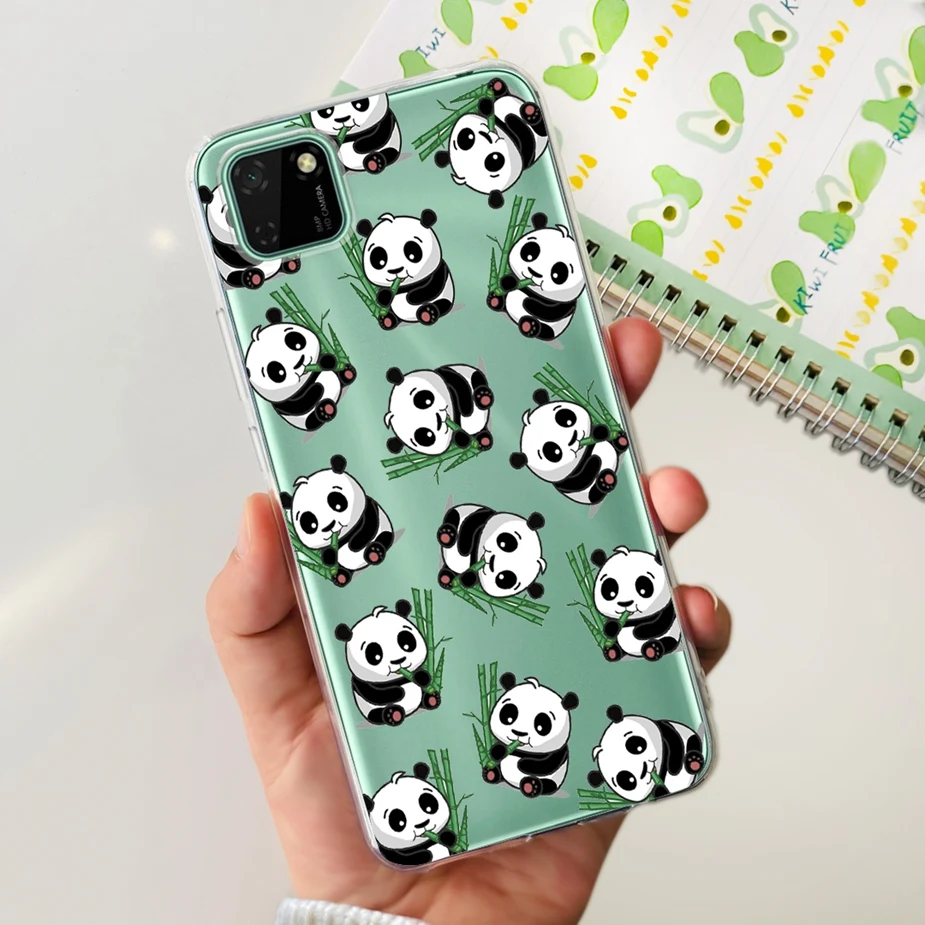 Stylish Painted Clear Silicone Phone Case - Soft Protective Cover