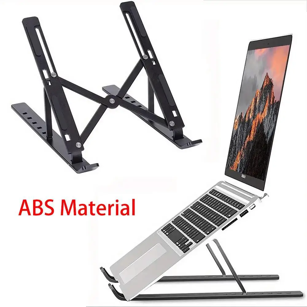 Portable Adjustable Laptop Stand with Foldable Design - Stable Cooling Support for Gaming, Office, and Video Conferencing