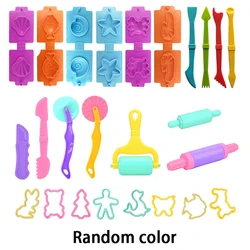 Children's Creative Play Dough Tool Kit with Assorted Animal and Ocean-Themed Molds & Accessories (25pcs random color)