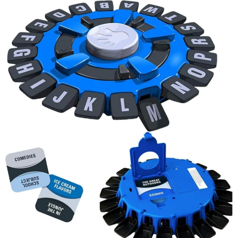 Educational Table Toys English Spanish TAPPLE Alphabet Game Parent-child Interactive Turntable Toy Family Game Christmas Gift 3