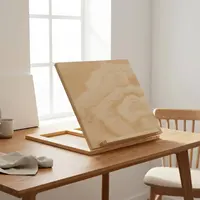 Portable Art Easel Set 2 in 1 Foldable Drawing Easel Adjustable Drawing Board Writing Utensil Ledge Wooden Sketch Board for Desk 4
