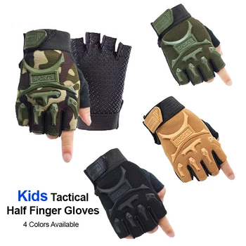 Cycling Kids Tactical Fingerless Gloves 1