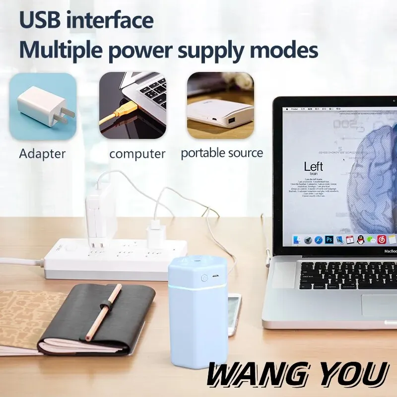 Air Humidifier Aroma Oil USB Cool Mist Sprayer With Colorful Soft Night Light Purifier Car Home Appliance