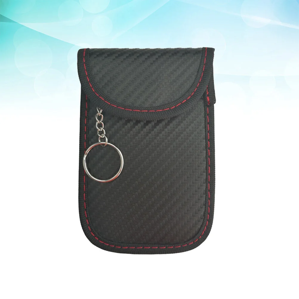 

Car Keychain Holder Cards Container Double Layers Bag Pouch